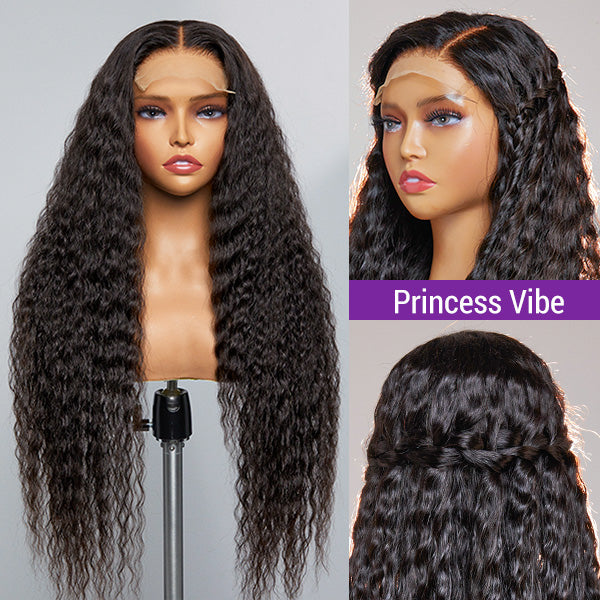 Flowy Bohemia Curls Wig | Curly Glueless 5x5 Closure Lace Wig Pre-plucked