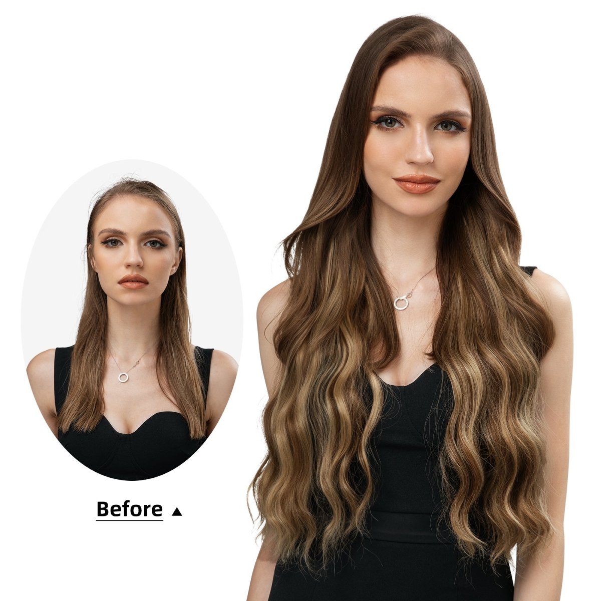 Secret Hair Hallo 2.0 Hair Extensions Ash Brown/Beach Blonde