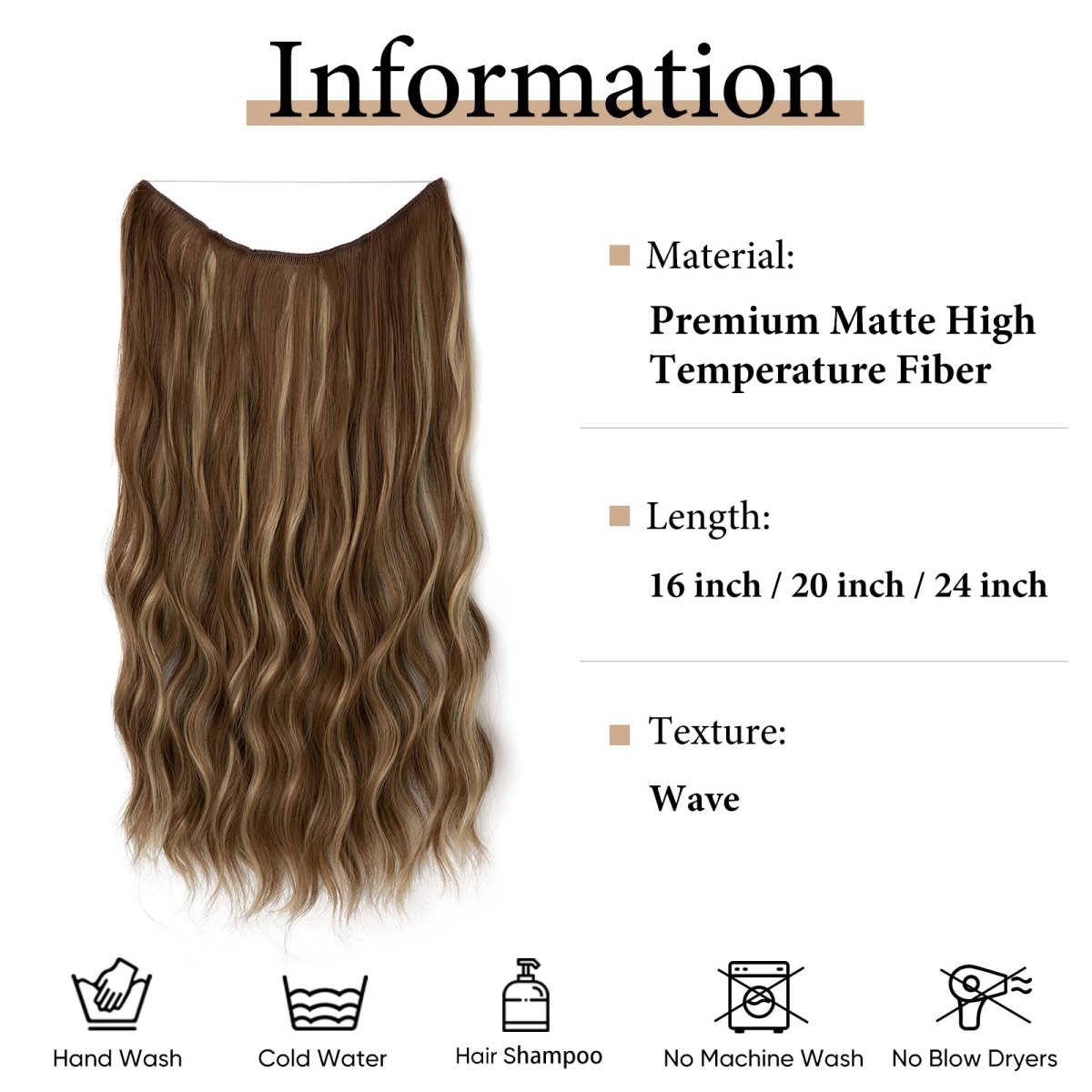 Secret Hair Hallo 2.0 Hair Extensions Dark Brown