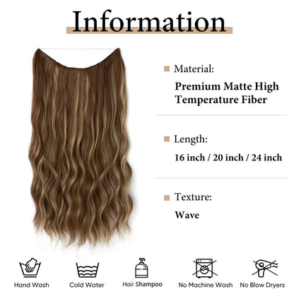 Secret Hair Hallo 2.0 Hair Extensions Dark Brown/Caramel Blonde