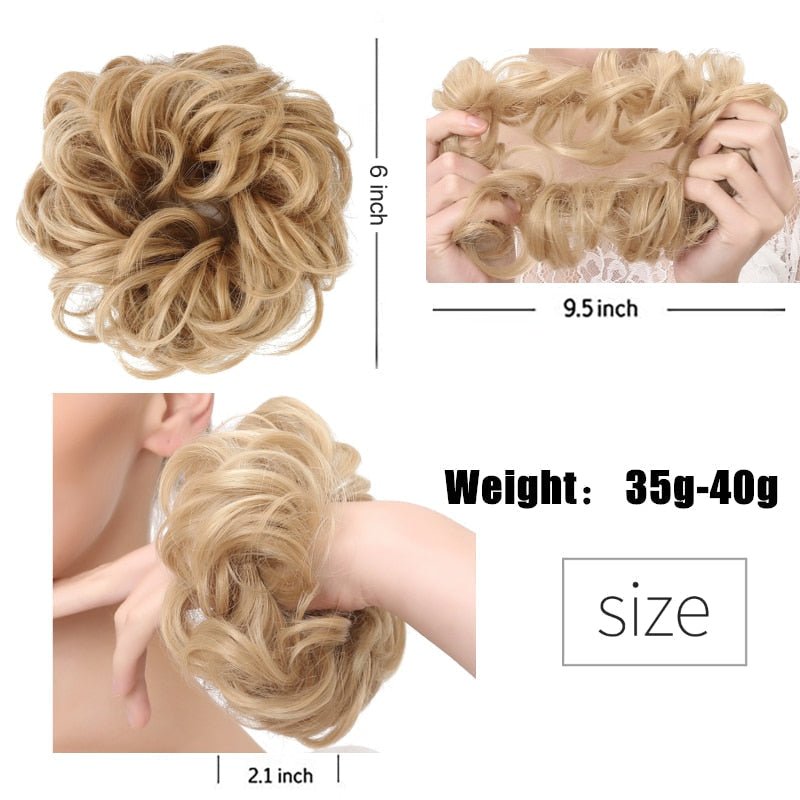 Invisible Hair Instant Curly Messy Bun