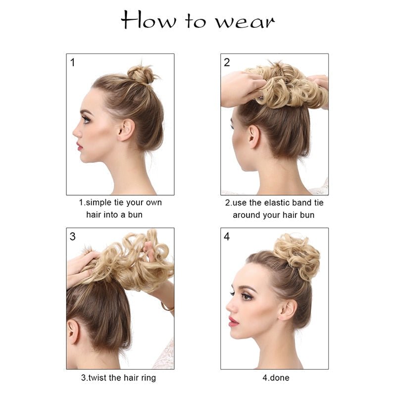 Invisible Hair Instant Curly Messy Bun