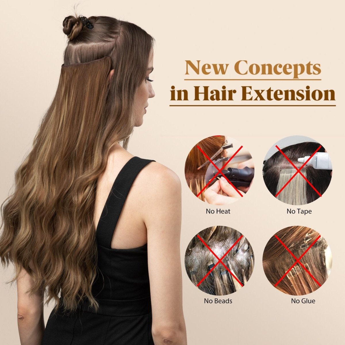 Invisible Secret Hallo 2.0 Hair Extensions